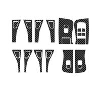 Pegatina Fibra Carbono Para Botón Elevación Ventana Para Tesla Para Model Y 2020+ Para Model3 2017-2022 Decoración Interior Coche Embellecedor Decorativo Interior