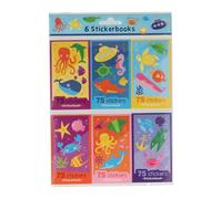 Pegatina folletos submarino 6 piezas juego de pegatinas para niños