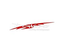 Pegatina for coche de desarrollo de carreras, personalidad, tendencia, potencia, pegatinas deportivas de carreras, calcomanía decorativa impermeable for coche(WHITE)