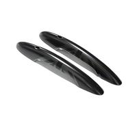 Pegatina for manija de puerta con bandera negra, compatible con S JCW F56 F57, accesorios for exteriores de estilo de automóvil, 2 piezas en juego(The Black Flag,With only Light)