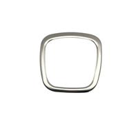 Pegatina Fundas Para Volante Accesorios Interiores, Cubiertas Con Logotipo Central Volante Pegatinas Embellecedoras Para A-udi A4 B6 B7 B8 A6 C6 A5 Q7 Q5 A3 Estilo Coche Cubiertas Volante(Plata)