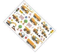 Pegatina Habitación para Infantil Excavadora Semáforo