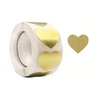 Pegatina holográfica decorativa, Pegatinas de impresora, 100-500 piezas, diseños agradecimiento estrella corazón for etiquetas embalaje