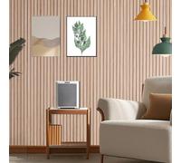 Pegatina impermeable a rayas autotexturizada con diseño cóncavo convexo, para paredes, muebles y aplicaciones decorativas en interiores (A 0,4 x 3 metros)