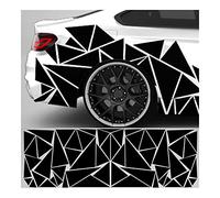 Pegatina Lateral 200x60cm Matte Coche negro SUV Decoración de camiones Etiquetas de decoración Triángulo Vinilo Calcomanía de estilo Accesorios de estilo Coche Pegatinas de coche Adhesivo Para El Late