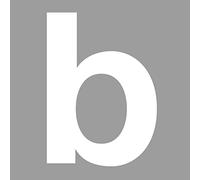 Pegatina letra b en blanco I altura 10 cm I número de casa autoadhesivo cifra para pegar en exterior buzón puerta I resistente a la intemperie I kfz674b