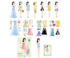 Pegatina Libro de Actividades, Princess Dress Books, Libro de Actividades de Vestir de muñecas, Libro de Pegatinas magnéticas de, Liv