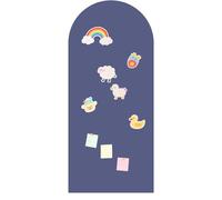 Pegatina magnética de pared | Diseño arqueado y escritura suave,Calcomanía magnética mural para sala de juegos infantiles | Para estudiantes, profesores, hogar, dormitorio, escuela y