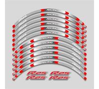 Pegatina Motocicleta 17 Pulgadas Llanta Raya Reflectante Juego Calcomanías Decorativas Impermeables para Y&amaha YZFR25 YZF R25(Style 6)