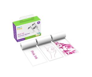 Pegatina MyFirst Insta Wi blanca con tinta rosa