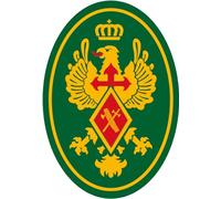 Pegatina oval Logotipo Guardia Civil Tráfico 45x65 mm.