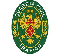 Pegatina oval Logotipo Guardia Civil Tráfico 60x80 mm.