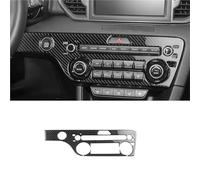 Pegatina Panel Botones Control Central Coche Moldura Interior para Kia para Sportage 2017 2018 2019 2020 2021Con Volante A La Izquierda Molduras Interiores Automóviles(LHD Black Carbon)