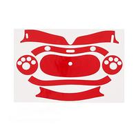 Pegatina para Auriculares VR, Pegatina de Piel para Gafas VR Resistente a Arañazos para PICO4 VR, Calcomanías de Piel VR Extraíbles, Protección Completa (rojo)