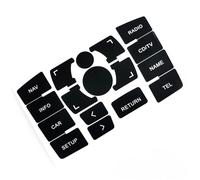 Pegatina para botón de elevalunas Compatible Con A6 Para A6L 2007 2008 2009 2010 2011 Pegatinas Para Botones De Control De Medios De Estilo Tablero Consola Reparación Calcomanías