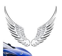 Pegatina Para Coche Con Alas De Ángel - Calcomanía De Metal Para Coche De 12,5 X 3,5 Cm, Decorativo Para Vehículo, Accesorio Elegante Para Automóvil, Adhesivo Duradero De Aleación De Zinc | Reg