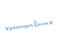 Pegatina para coche de Passenger Queen - Funny Waterproof Decal, Colorful Rearview Mirror Car Decals, Scratch Proof Auto Adhesive Stickers | Funny Passenger Princess Decor for Cars Doors Mirrors