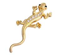 Pegatina Para Coche Gecko, Lagarto Con Diamantes De Imitación 3D | Emblema De Metal De Aleación De Zinc De 0,1 Libras, Calcomanía Adhesiva De Diamante Gecko Que Proporciona Un Estilo Exterior Brillant
