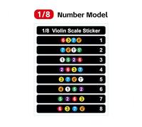Pegatina para diapasón de violín pegatinas de entonación de notas musicales para principiantes tamaño 4/4 3/4 1/2 1/4 1/8 (Color : B1)