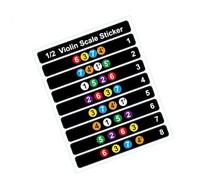 Pegatina para diapasón de violín pegatinas de entonación de notas musicales para principiantes tamaño 4/4 3/4 1/2 1/4 1/8 (Color : B4)