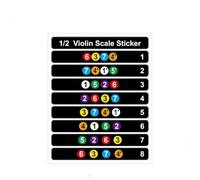 Pegatina para diapasón de violín pegatinas de entonación de notas musicales para principiantes tamaño 4/4 3/4 1/2 1/4 1/8 (Color : B3)