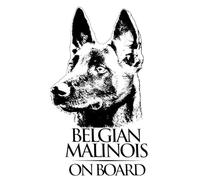 Pegatina para el coche de Malinois belga 15 cm (5,9 pulgadas) 3D rasgada pegatinas impermeables pastor belga mascota perro pegatina portátil pegatinas reflectantes ventana del coche