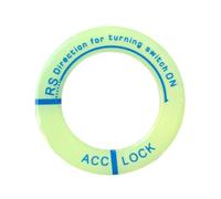 Pegatina para el ojo de la cerradura del vehículo, tapa de bloqueo de encendido brillante, adhesivo duradero para luces de bloqueo de encendido, una gran decoración para coche que se adapta a su