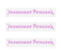 Pegatina para Espejo de Coche, 3 Piezas Lindas Divertidas Passenger Princess Sticker Car Pegatinas de Princesa para Ventana de Coche Accesorios de Coche para Mujeres Decoración de Coche