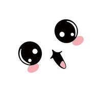 Pegatina Para Espejo Retrovisor De Coche Con Sonrisa, Pegatina De Cara De Ojo Sonriente, Calcomanía De Vinilo DIY(B,2pcs)
