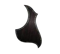Pegatina Para Golpeador De Guitarra Acústica Golpeador De Palisandro Macizo Con Incrustaciones De Abulón Para Guitarra Acústica