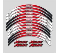 Pegatina para llanta Juego De Pegatinas Reflectantes para Llantas Motocicleta para Yamaha XMAX300, XMAX250 XMAX125. Adhesivos para Y Bujes Moto Llantas Calcomanía Kit(Color 11)