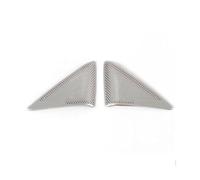Pegatina para Moldura Interior Puerta Delantera Coche Ventana Triángulo Interior Cubierta De Columna A para Mazda 3 BP 2019 2020 2021 2022 2023 Tiras Decorativas Aire Acondicionado Coche( Silver)