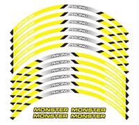 Pegatina para Rueda De Motocicleta, Llanta Reflectante A Rayas para Ducati Monster 1200SR 695 696 796 1100 1100S 797 821 795 S4R S6, Pegatinas Decorativas Protectoras