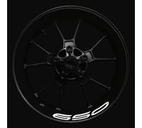 Pegatina para Rueda De Motocicleta, Protección Reflectante para Llanta Interior, Pegatinas para Kawasaki Z650 Adhesivo Cubo Rueda(Color28)