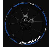 Pegatina para Rueda De Motocicleta, Protección Reflectante para Llanta Interior, Pegatinas para Kawasaki Z650 Adhesivo Cubo Rueda(Color27)