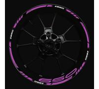 Pegatina para Rueda De Motocicleta, Protección Reflectante para Llanta Interior, Pegatinas para Kawasaki Z650 Adhesivo Cubo Rueda(Color19)