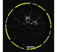 Pegatina para Rueda De Motocicleta, Protección Reflectante para Llanta Interior, Pegatinas para Kawasaki Z650 Adhesivo Cubo Rueda(Color24)