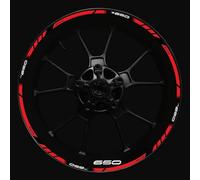 Pegatina para Rueda De Motocicleta, Protección Reflectante para Llanta Interior, Pegatinas para Kawasaki Z650 Adhesivo Cubo Rueda(Color15)