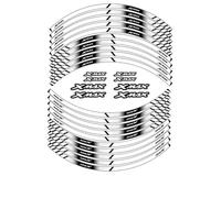 Pegatina para Rueda Delantera Y Trasera De Motocicleta, Pegatinas Reflectantes Llanta Neumático para Yamaha Xmax X-MAX Xmax, Raya Interior Adhesivo Cubo Rueda(Bianco)