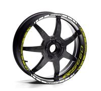 Pegatina para Rueda Motocicleta Calcomanía Reflectante para Llanta Cinta Rayas 17" Accesorios para RS660 660(Style 2)