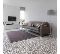 Pegatina para Suelo de Azulejos de Cemento con Laminado de Protección de Plástico, Resistente Al agua - 1 adhesivo de 40x40cm