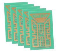 Pegatina Portátil para Teléfono, 5 Piezas, Aleación de Aluminio, Verde