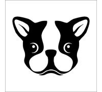 Pegatina preespaciada Bulldog France 2 de PVC apto para coche o moto