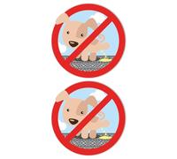 Pegatina Prohibido Pípi Perro. Señalética Prohibición Orinar Perros. Tamaño 14 cm cada una