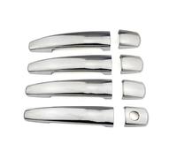 Pegatina Protectora para Manija Puerta para Peugeot para Partner para Expert Tepee 2007 2008 2009-2014 2015 2016 2017(Plata)