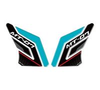 Pegatina protectora tanque moto Pegatinas Para Almohadillas Tanque Combustible Motocicleta Agarre Lateral Protector Calcomanías Para MT-07 2021 2022 2023 2024