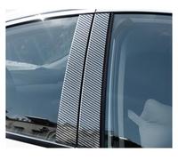 Pegatina Puerta Y Ventana Pilar Post Cover Sticker para VW para Golf 5 V MK5 2003 2004 2005 2006-2009(Fibra de Carbon)