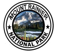 Pegatina Redonda para Coche de Washington de Mount Rainier National Park de 5 Pulgadas