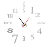 Pegatina Reloj de pared acrílico Reloj de pared DIY sin marco