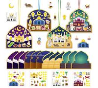 Pegatina Resurrección, pegatinas de Pascua para niños | 12 pegatinas para juegos religiosos con cintas,Juego de decoración para escenas de Jesús de Pascua, materiales artesanales hechos a mano para